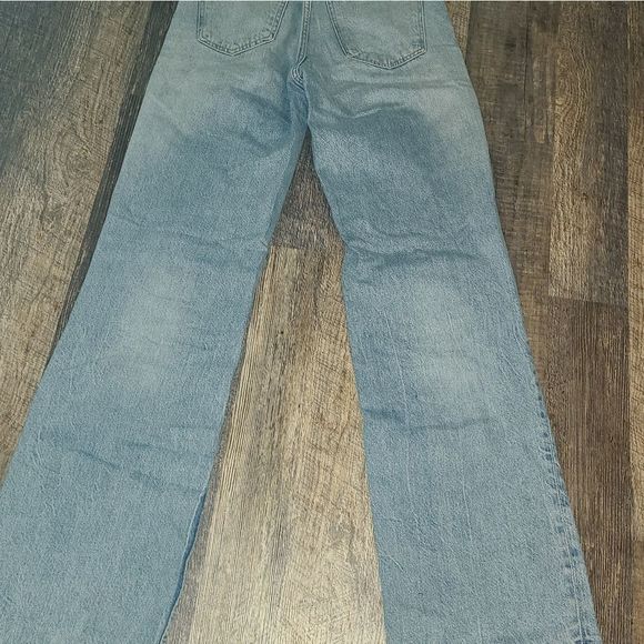 Zara Light Blue Flare & Wide Leg Jeans - Picture 11 of 13